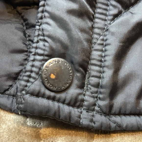 Vintage Ralph Lauren Polo Jeans Co. Full Zip Black Jacket Mens XL Quilted Hoodie - Picture 6 of 11